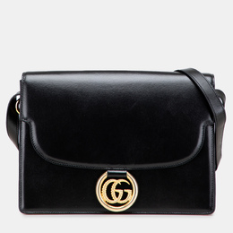 Gucci: Чёрное кольцо  GG