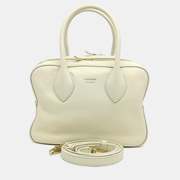 Salvatore Ferragamo: Белая сумка-шоппер 