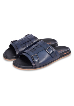 SANTONI: Синие шлёпанцы 