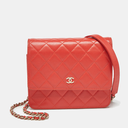 Chanel: Оранжевый кошелёк 