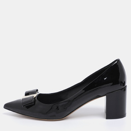 Salvatore Ferragamo: Чёрные туфли  Vara Bow