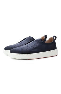 Santoni: Синие кеды  Cleanic