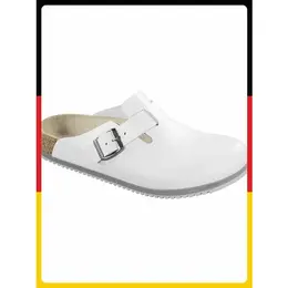Birkenstock: Белые сабо 