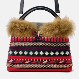 Louis Vuitton: Многоцветная сумка на руку 