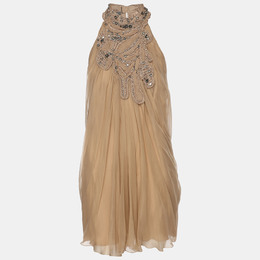 Alberta Ferretti: Бежевый топ 