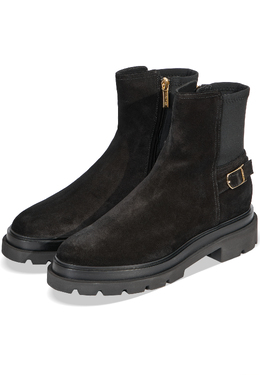 SANTONI: Чёрные ботинки 