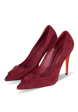 SANTONI: Бордовые туфли 