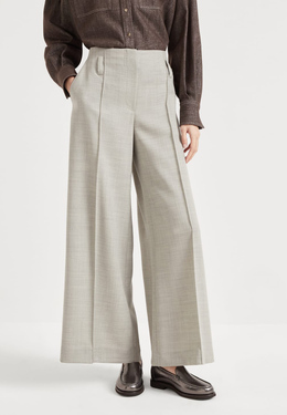 BRUNELLO CUCINELLI: Серые брюки 