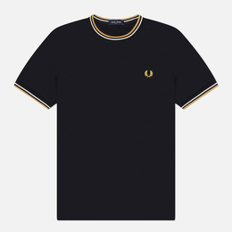 Fred Perry: Синяя футболка  Twin Tipped