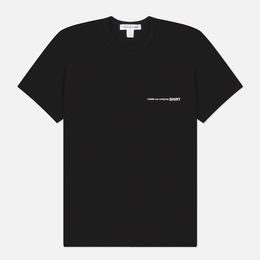 Comme des Garcons SHIRT: Чёрная футболка 