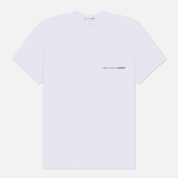 Comme des Garcons SHIRT: Белая футболка 