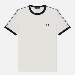 Fred Perry: Белая футболка  Ringer