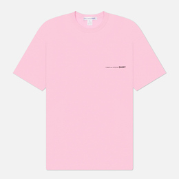 Comme des Garcons SHIRT: Розовая футболка 