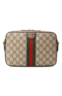 Gucci: Бежевая сумка  Ophidia