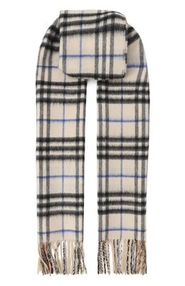 Burberry: Серый шарф 