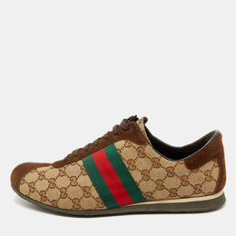 Gucci: Бежевые кроссовки  Web