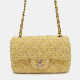 Chanel: Жёлтая сумка 