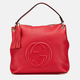 Gucci: Красная сумка  Soho