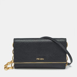 Prada: Чёрный клатч 