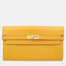 Hermes: Жёлтый кошелёк  Kelly