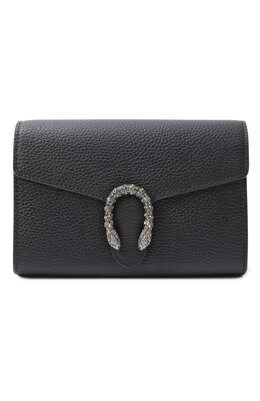 Gucci: Чёрная сумка  Dionysus