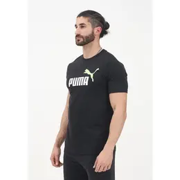 PUMA: Чёрная футболка  Ess